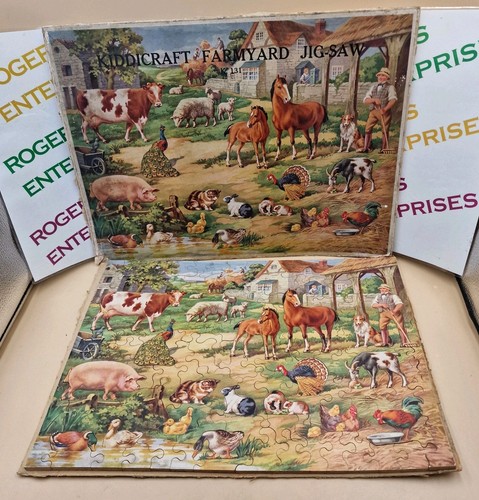 Puzzle vintage kiddicraft - puzzle,